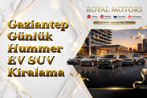 Gaziantep Günlük Hummer EV SUV Kiralama