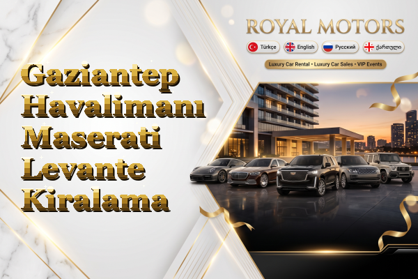 Gaziantep Havalimanı Maserati Levante Kiralama