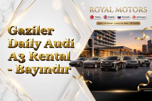 Gaziler Daily Audi A3 Rental - Bayındır