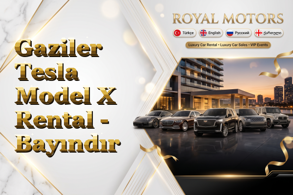 Gaziler Tesla Model X Rental - Bayındır