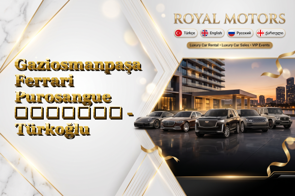 Gaziosmanpaşa Ferrari Purosangue გაყიდვა - Türkoğlu