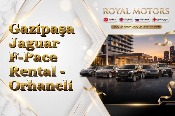 Gazipaşa Jaguar F-Pace Rental - Orhaneli