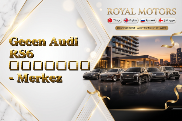 Gecen Audi RS6 გაყიდვა - Merkez