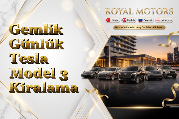 Gemlik Günlük Tesla Model 3 Kiralama
