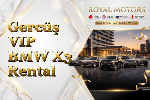 Gercüş VIP BMW X3 Rental