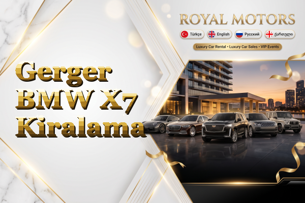 Gerger BMW X7 Kiralama