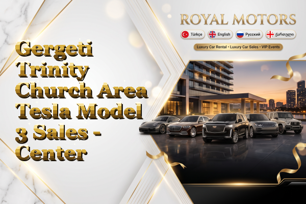 Gergeti Trinity Church Area Tesla Model 3 Sales - Center