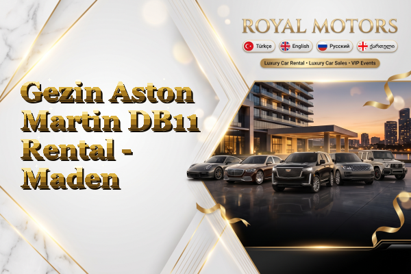 Gezin Aston Martin DB11 Rental - Maden