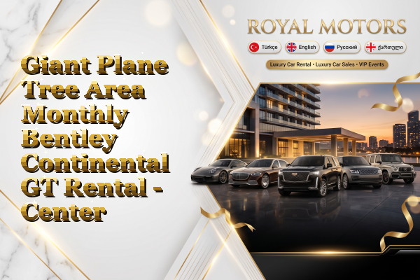 Giant Plane Tree Area Monthly Bentley Continental GT Rental - Center
