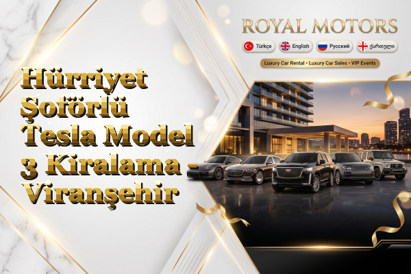 Hürriyet Şoförlü Tesla Model 3 Kiralama - Viranşehir