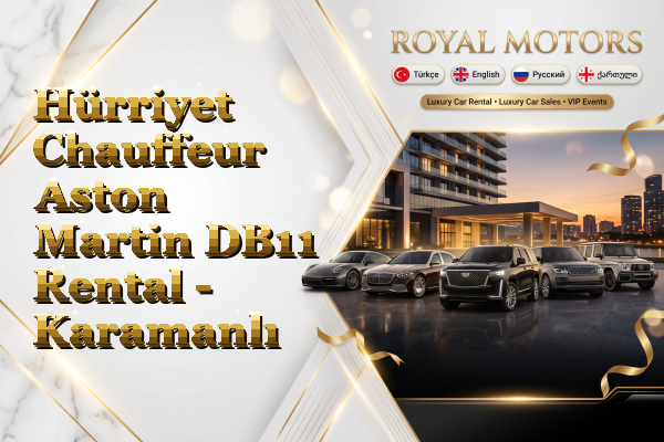 Hürriyet Chauffeur Aston Martin DB11 Rental - Karamanlı