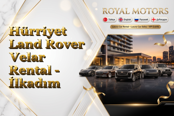 Hürriyet Land Rover Velar Rental - İlkadım