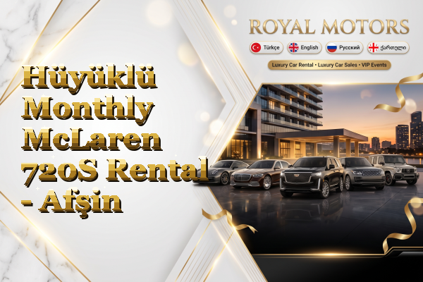 Hüyüklü Monthly McLaren 720S Rental - Afşin