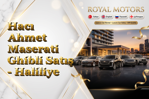 Hacı Ahmet Maserati Ghibli Satış - Haliliye