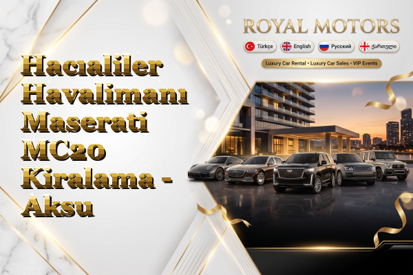 Hacıaliler Havalimanı Maserati MC20 Kiralama - Aksu