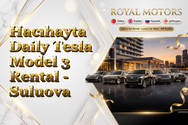 Hacıhayta Daily Tesla Model 3 Rental - Suluova