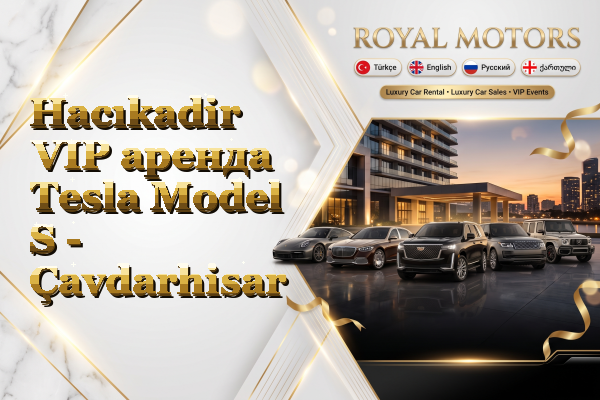 Hacıkadir VIP аренда Tesla Model S - Çavdarhisar