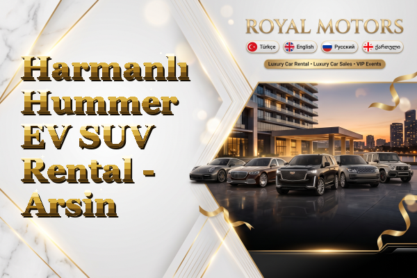 Harmanlı Hummer EV SUV Rental - Arsin