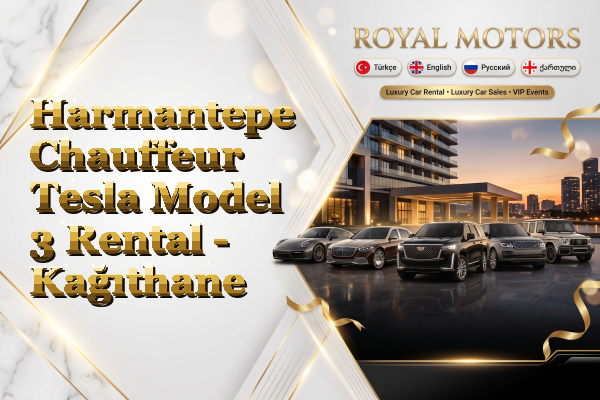 Harmantepe Chauffeur Tesla Model 3 Rental - Kağıthane