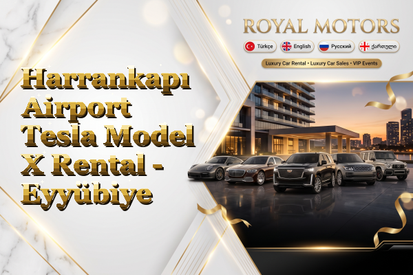 Harrankapı Airport Tesla Model X Rental - Eyyübiye
