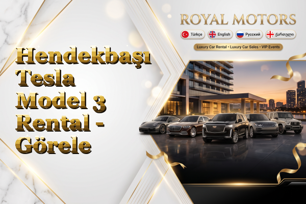 Hendekbaşı Tesla Model 3 Rental - Görele