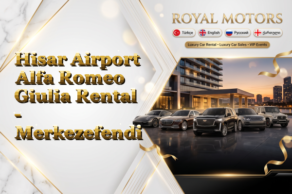 Hisar Airport Alfa Romeo Giulia Rental - Merkezefendi