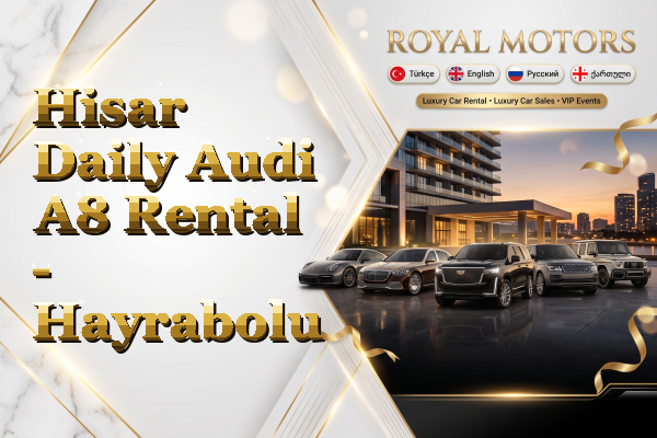Hisar Daily Audi A8 Rental - Hayrabolu
