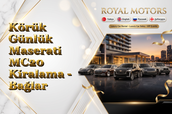 Körük Günlük Maserati MC20 Kiralama - Bağlar