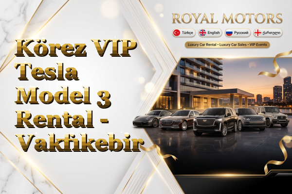 Körez VIP Tesla Model 3 Rental - Vakfıkebir