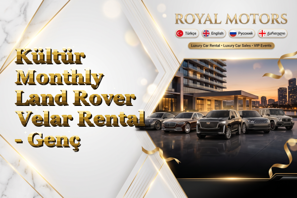 Kültür Monthly Land Rover Velar Rental - Genç