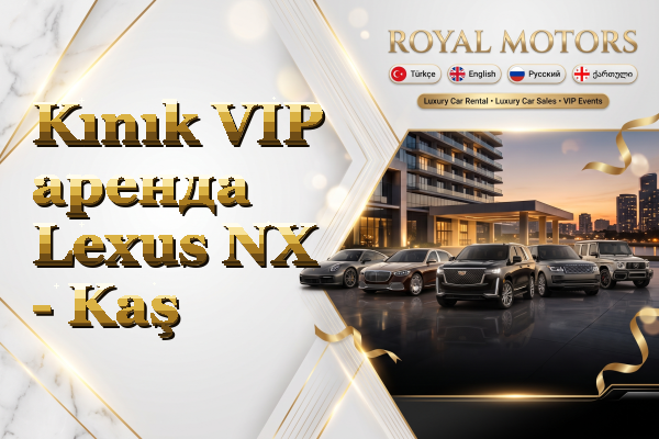 Kınık VIP аренда Lexus NX - Kaş