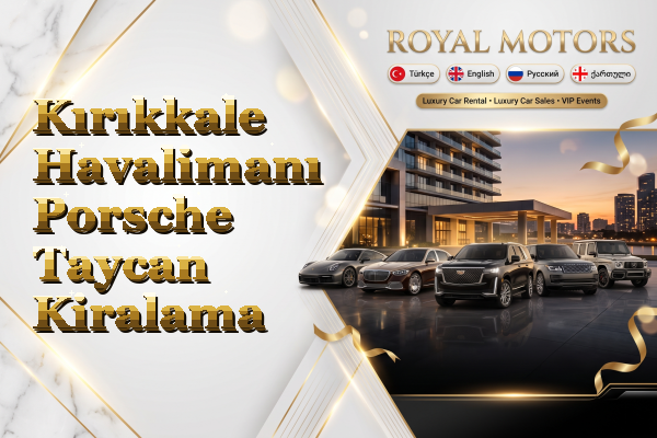 Kırıkkale Havalimanı Porsche Taycan Kiralama