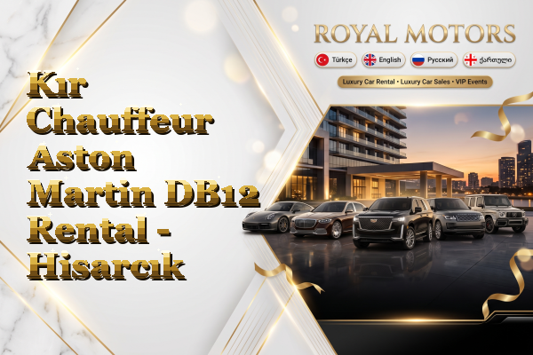 Kır Chauffeur Aston Martin DB12 Rental - Hisarcık