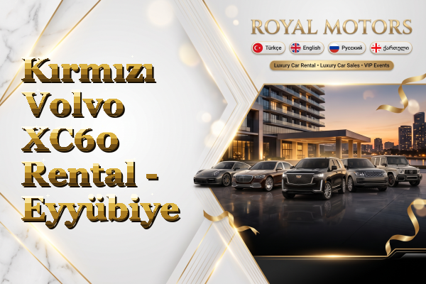 Kırmızı Volvo XC60 Rental - Eyyübiye