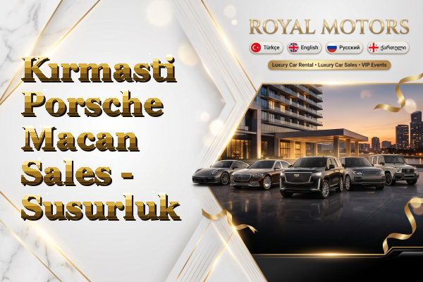 Kırmasti Porsche Macan Sales - Susurluk