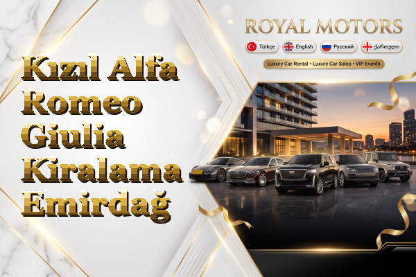 Kızıl Alfa Romeo Giulia Kiralama - Emirdağ