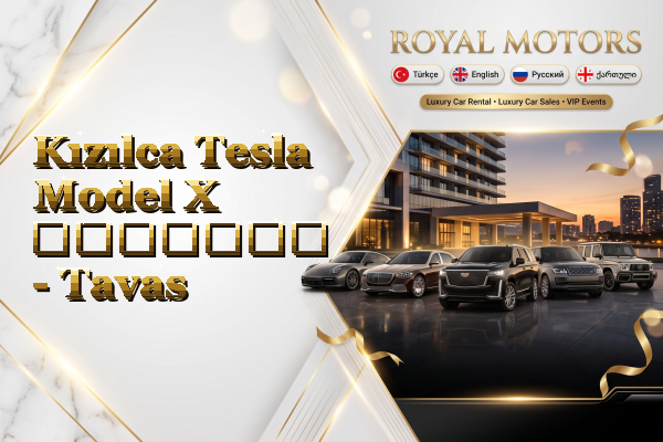 Kızılca Tesla Model X გაყიდვა - Tavas