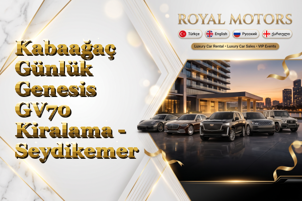 Kabaağaç Günlük Genesis GV70 Kiralama - Seydikemer