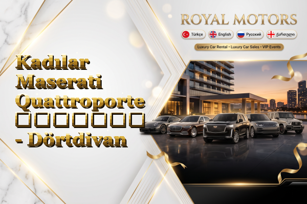 Kadılar Maserati Quattroporte გაყიდვა - Dörtdivan