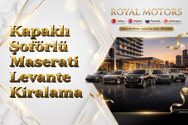 Kapaklı Şoförlü Maserati Levante Kiralama