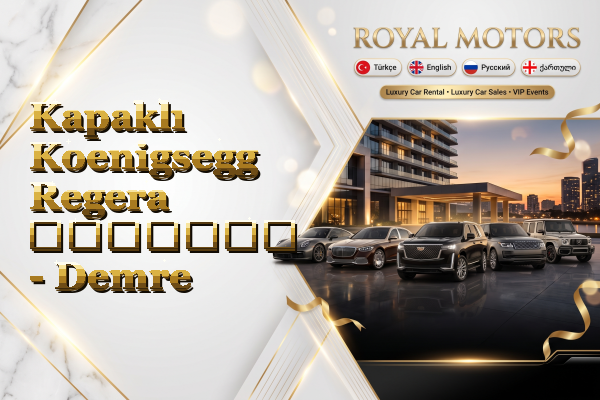 Kapaklı Koenigsegg Regera გაყიდვა - Demre