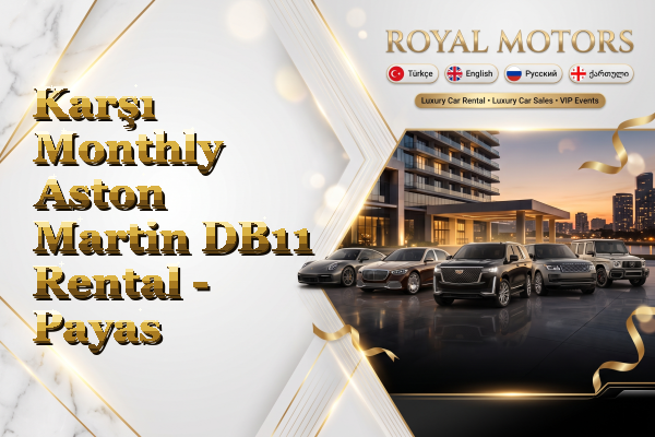 Karşı Monthly Aston Martin DB11 Rental - Payas