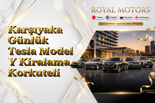 Karşıyaka Günlük Tesla Model Y Kiralama - Korkuteli