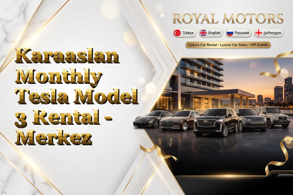 Karaaslan Monthly Tesla Model 3 Rental - Merkez