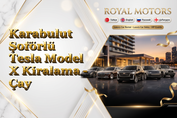 Karabulut Şoförlü Tesla Model X Kiralama - Çay