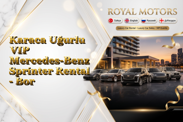 Karaca Uğurlu VIP Mercedes-Benz Sprinter Rental - Bor