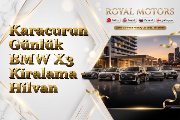 Karacurun Günlük BMW X3 Kiralama - Hilvan