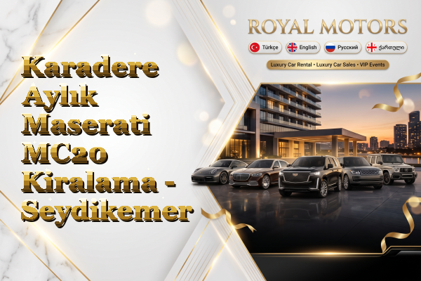 Karadere Aylık Maserati MC20 Kiralama - Seydikemer