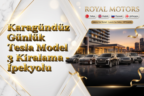 Karagündüz Günlük Tesla Model 3 Kiralama - İpekyolu