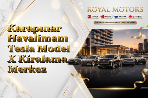 Karapınar Havalimanı Tesla Model X Kiralama - Merkez